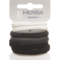 Herba hair tie 4.5cm white / gray / black 6 pieces