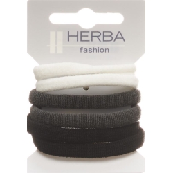 Herba hair tie 4.5cm white / gray / black 6 pieces