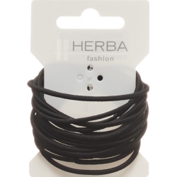 Herba hair tie 4.2cm black 16 pcs