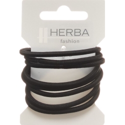 Herba hair tie 5cm black 8 pieces