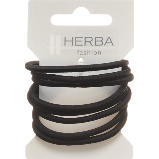 Herba hair tie 5cm black 8 pieces