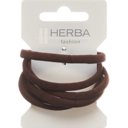 Herba hair tie 5.6cm brown 6 pcs