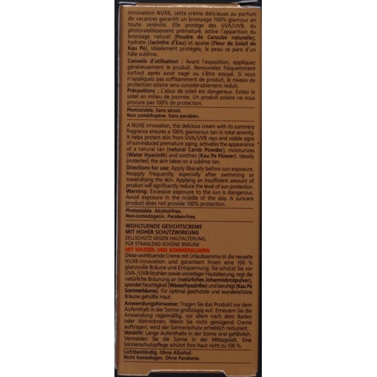 Nuxe Sun cream Visage Delic Sun Protection Factor 30 50 ml