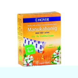 Hoyer Manuka honey Organic Liquid sticks 12 pcs