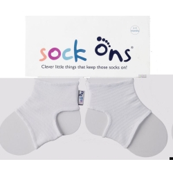 Sock ons ​​white baby 6-12M 1 pair