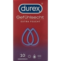 Durex Real Feeling Extra Moist Condoms 10 pieces