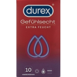 Durex Real Feeling Extra Moist Condoms 10 pieces