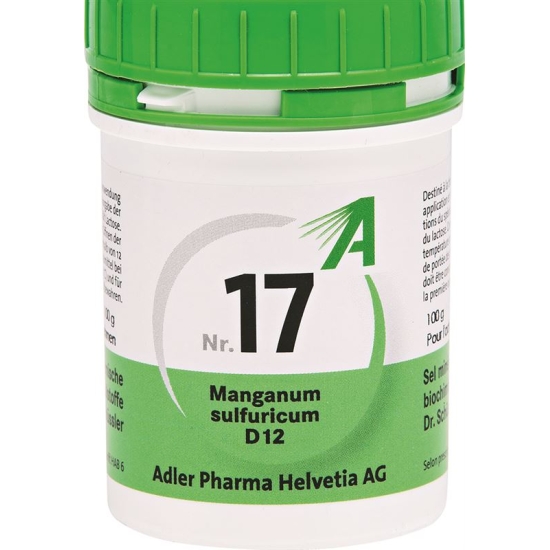 Adler Schüssler NR17 Manganum sulfuricum tbl D 12 100 g