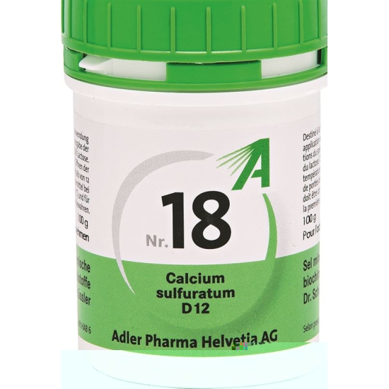 Adler Schüssler NR18 calcium sulfuratum tbl D 12 100 g