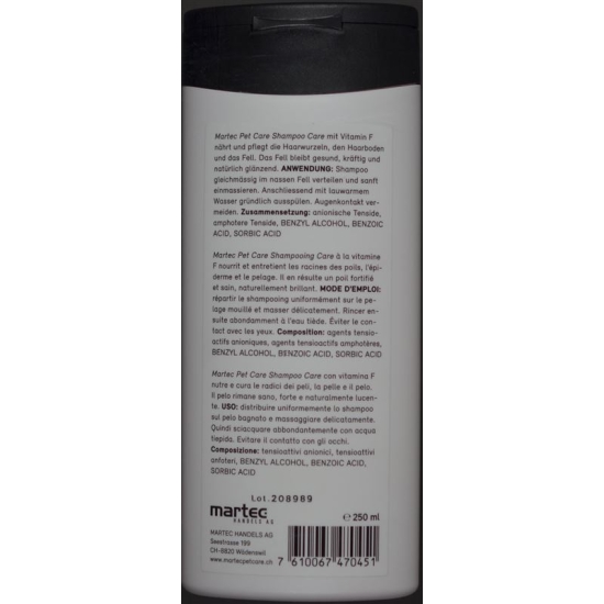 martec PET CARE shampoo CARE bottle 250 ml buy online