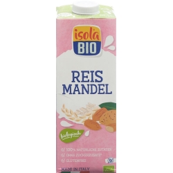 Isola Bio almond rice milk Tetra 1 lt