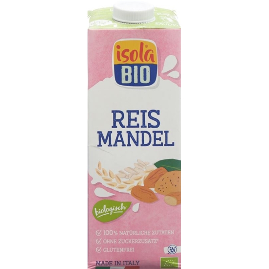 Isola Bio almond rice milk Tetra 1 lt