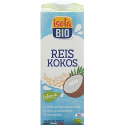 Isola Bio coconut rice milk Tetra 1 lt