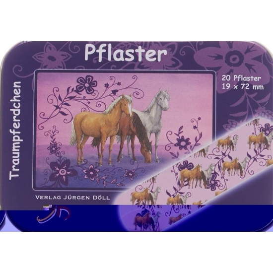 Döll adhesive plasters 19x72mm Traumpferdchen Ds 20 pcs