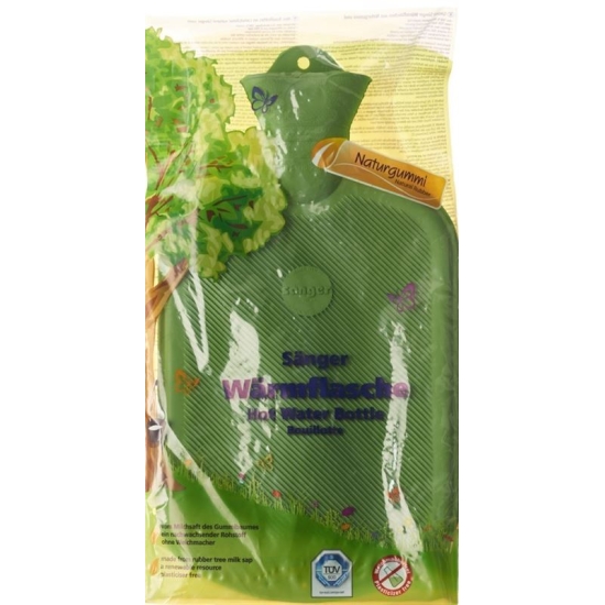 SINGER hot water bottle 2l lamella 1 sided green