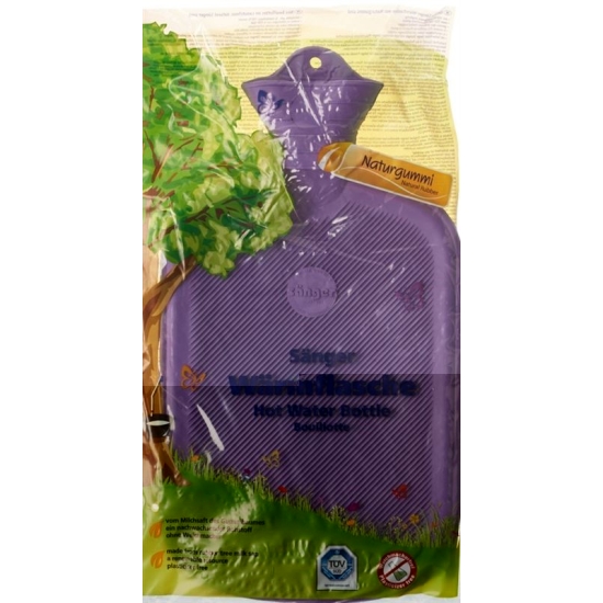 SINGER hot water bottle 2l lamella 1sided lilac