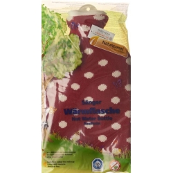 SINGER hot water bottle 2l knitted cover red points