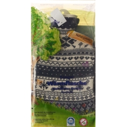 SINGER hot water bottle 2l knit cover blue Norwegians