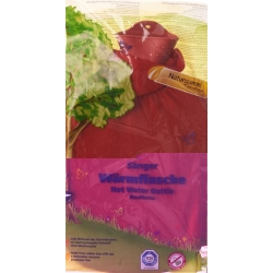 SINGER hot water bottle 2l fleece cover red