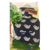 SINGER hot water bottle 0.8l knit cover blue Baby Birds