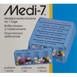 Medi-7 medicator German / French / Italian blue