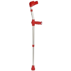 Ossenberg crutch kiddy alu / red soft grip 100kg pair 1