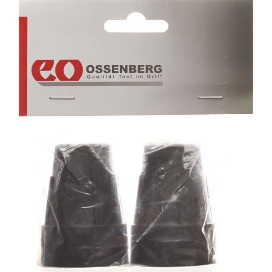 Ossenberg crutch capsule Pivoflex 19mm black one pair