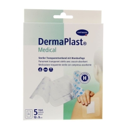 Dermaplast Medical transparent dressing 10x9cm 5 pcs