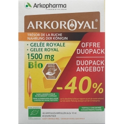 Royal jelly 1500mg Bio Duo 2 x 20 drinking ampoules
