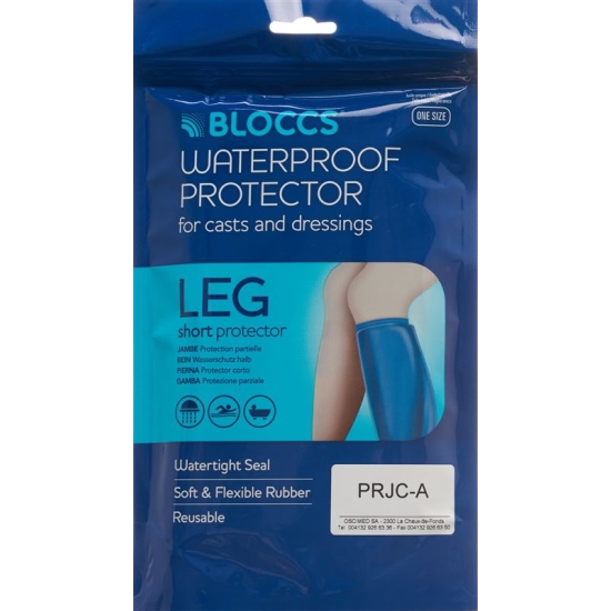 Bloccs bath and shower water protection for the leg 29-49 + / 66cm Adults
