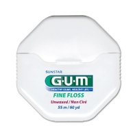 GUM SUNSTAR floss 55m fine unwaxed