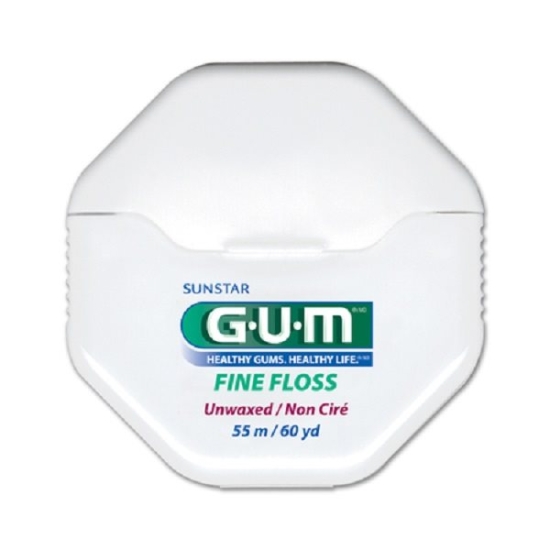 GUM SUNSTAR floss 55m fine unwaxed