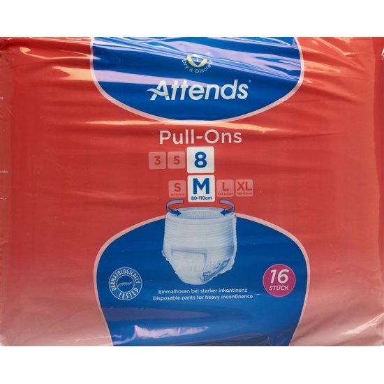 Attends pull ons 8 Pant M 16 pcs