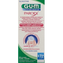 GUM SUNSTAR Paroex mouthwash of 0.12% chlorhexidine 300 ml