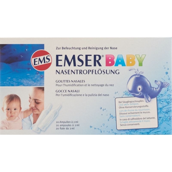 The Emser Baby nasal drop solution 20 x 2 ml