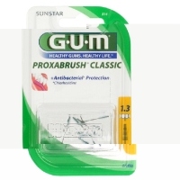 GUM SUNSTAR Proxabrush ISO 4 1.3mm conique refill yellow 8 pcs