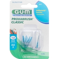 GUM SUNSTAR Proxabrush ISO 5 1.6mm conique refill blue 8 pcs