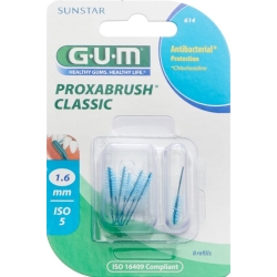 GUM SUNSTAR Proxabrush ISO 5 1.6mm conique refill blue 8 pcs