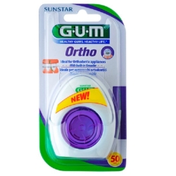 GUM SUNSTAR Ortho dental floss 3 in 1 50 pcs