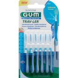 GUM SUNSTAR Proxabrush Trav-Ler ISO standard 1.6mm 5 conic blue 6 pcs