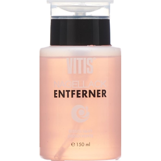 Vitis nail polish remover with acetone and oil pump with 150 ml