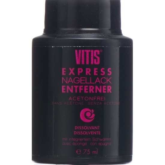 Vitis EXPRESS nail polish remover without acetone with sponge 75 ml