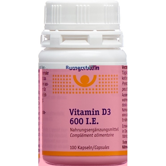 Burgerstein Vitamin D3 capsules 600 IE 100 pieces buy online
