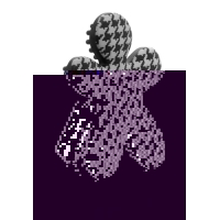 Duftmännchen Duftmännchen car Niki black & white Orchid