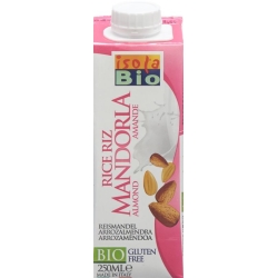 Isola Bio Mini almond rice milk Tetra 12:25 lt