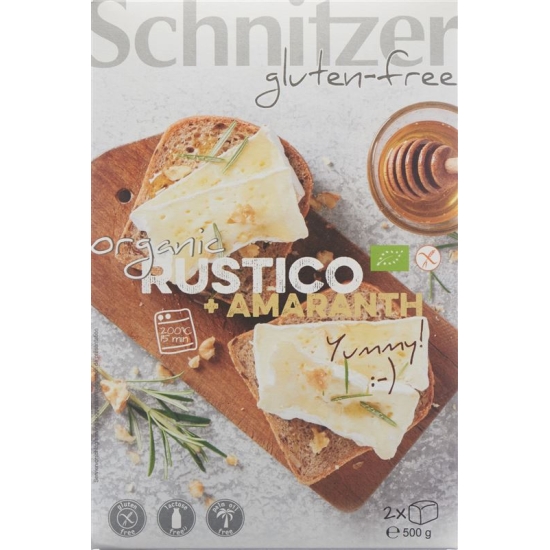 Schnitzer Organic Rustico + Amaranth 500 g