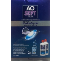 Aosept Plus HydraGlyde with 2 x 360 ml