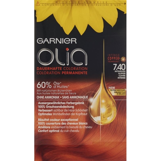 Olia Hair Color Intense copper 7:40