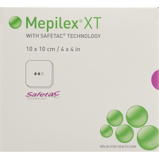 Mepilex Safetac XT 10x10cm sterile 5 pcs