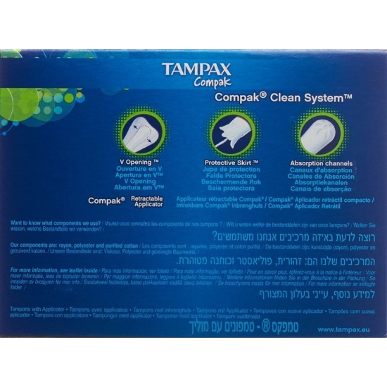 Tampax Tampons Compak Super 22 pieces
